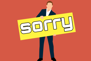 erreurs excuses - désolé